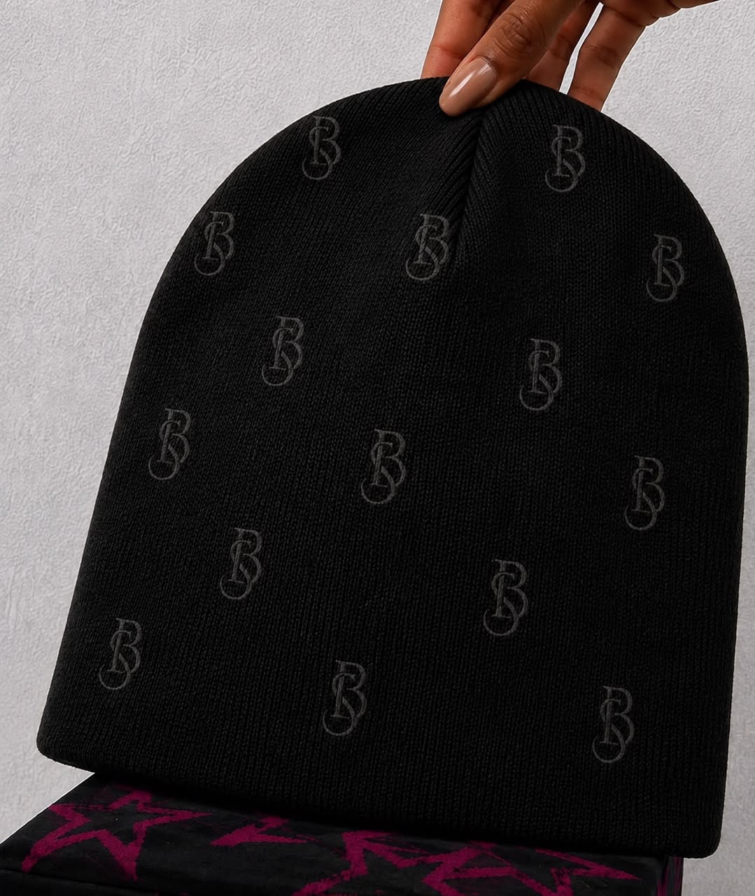 Beyond Sync Monogram beanie